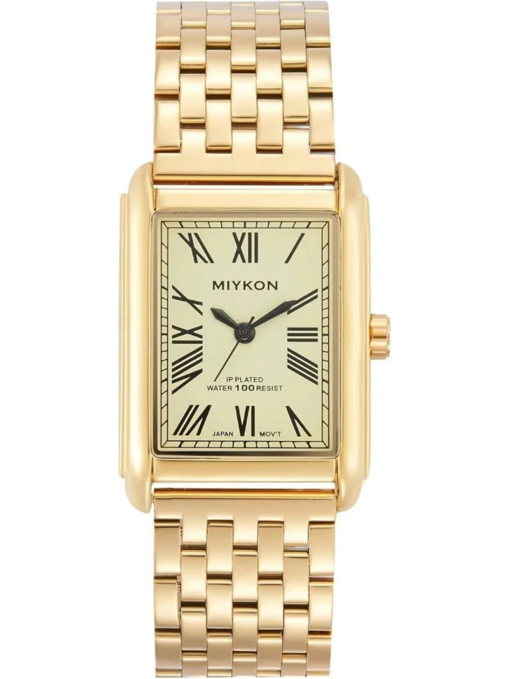 Vintage Men’s Tank Dress Watch | Stainless Steel, Water Resistant, Classic Roman